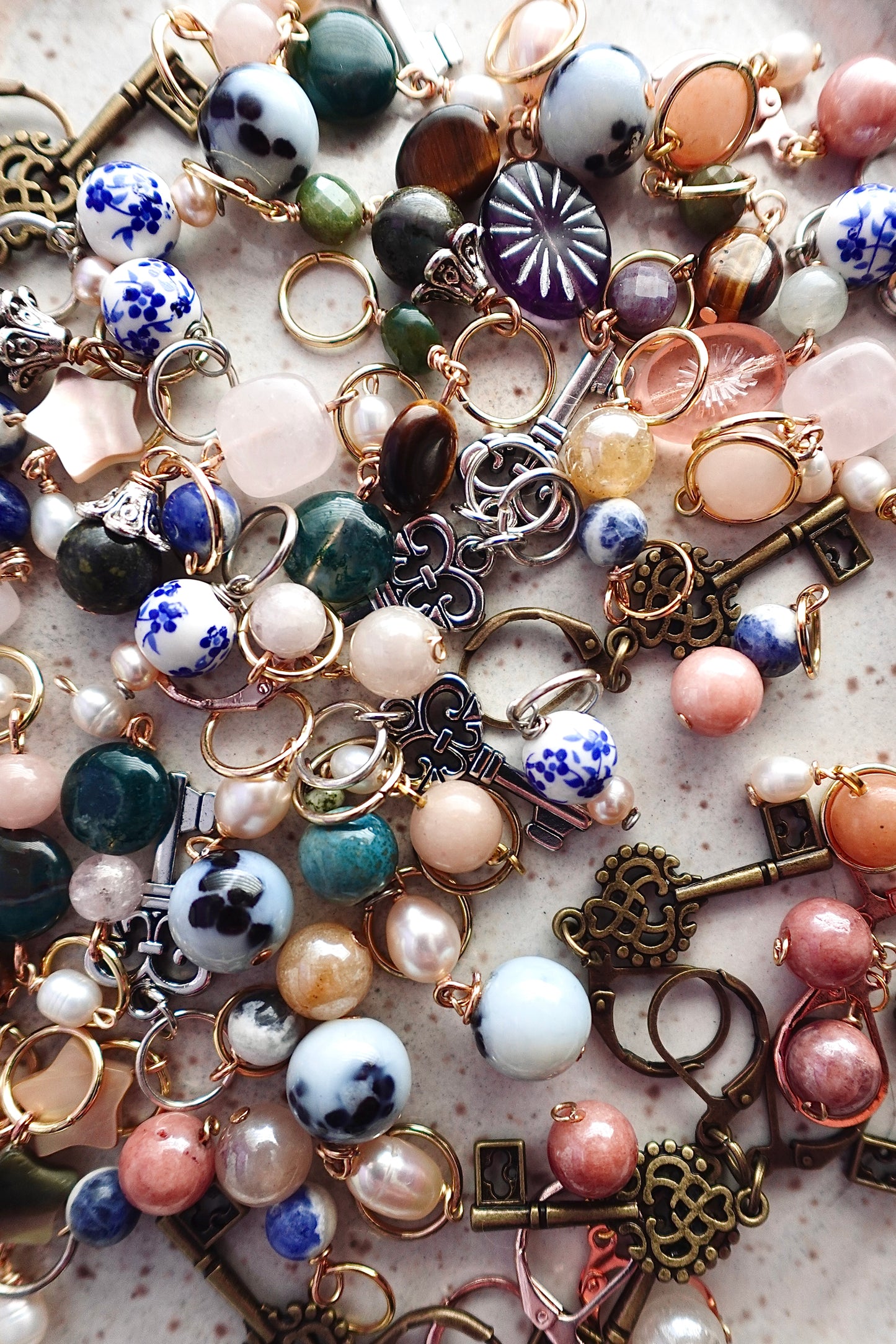 Peach Drop - Stitch Markers