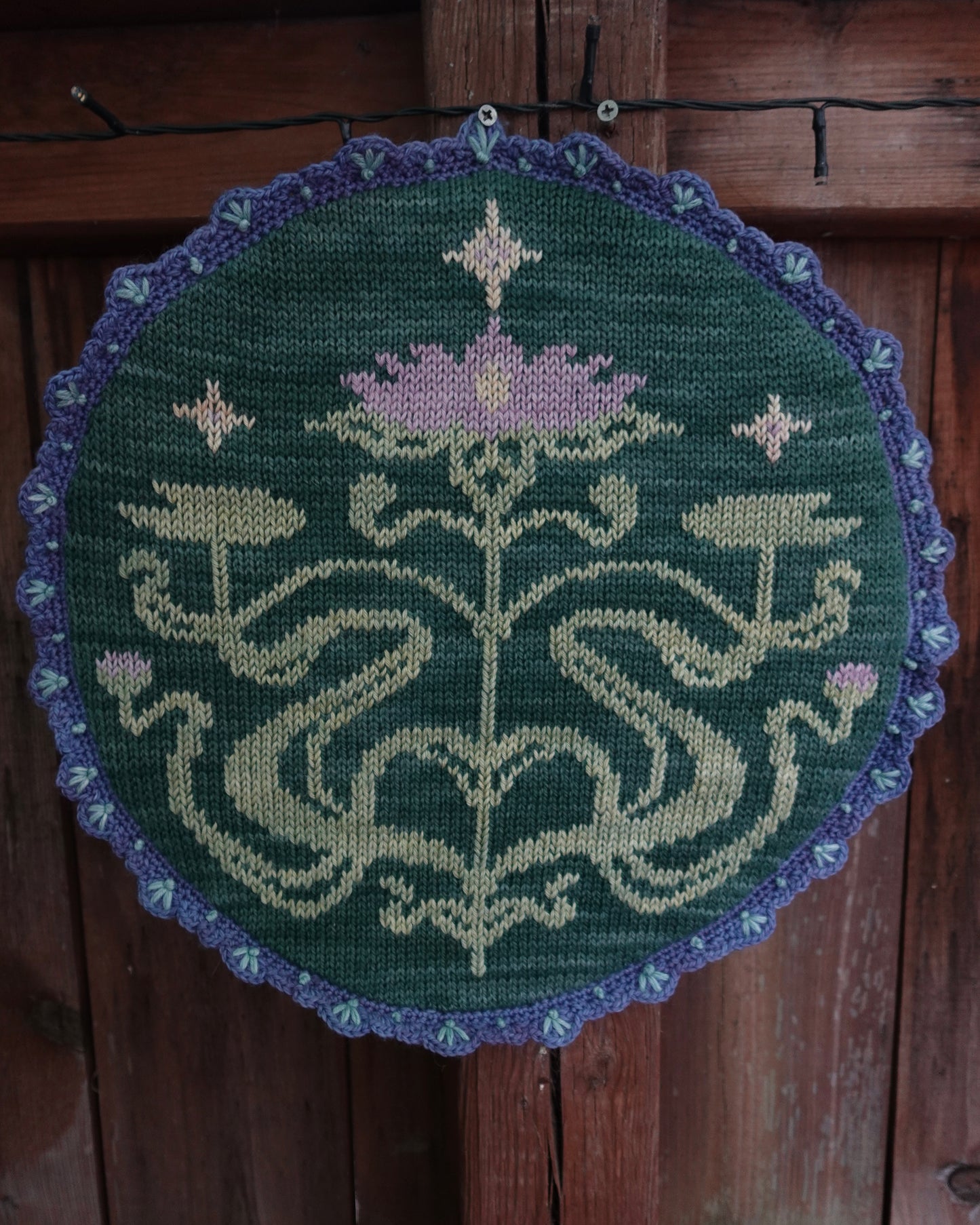 Lotus Oasis Tapestry - PDF Knitting Pattern