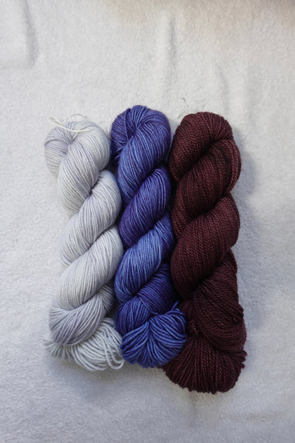 3 Skein Mystery Bundle - Hand Dyed Yarn