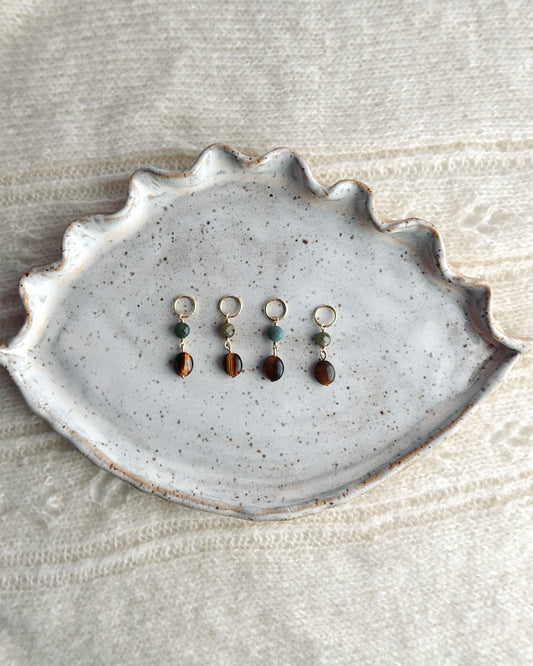 Tiger's Eye Ember - Stitch Markers