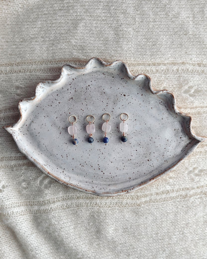 Rose Quartz Glow - Stitch Markers