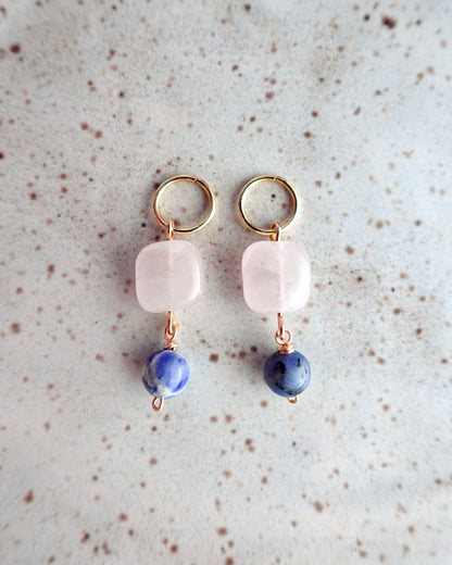 Rose Quartz Glow - Stitch Markers