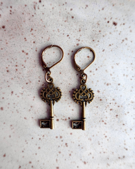 Antique Key - Stitch Markers