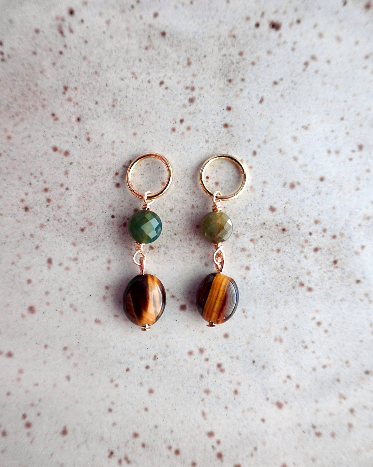 Tiger's Eye Ember - Stitch Markers