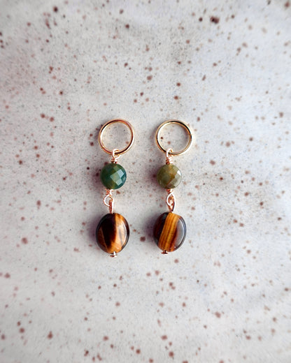 Tiger's Eye Ember - Stitch Markers