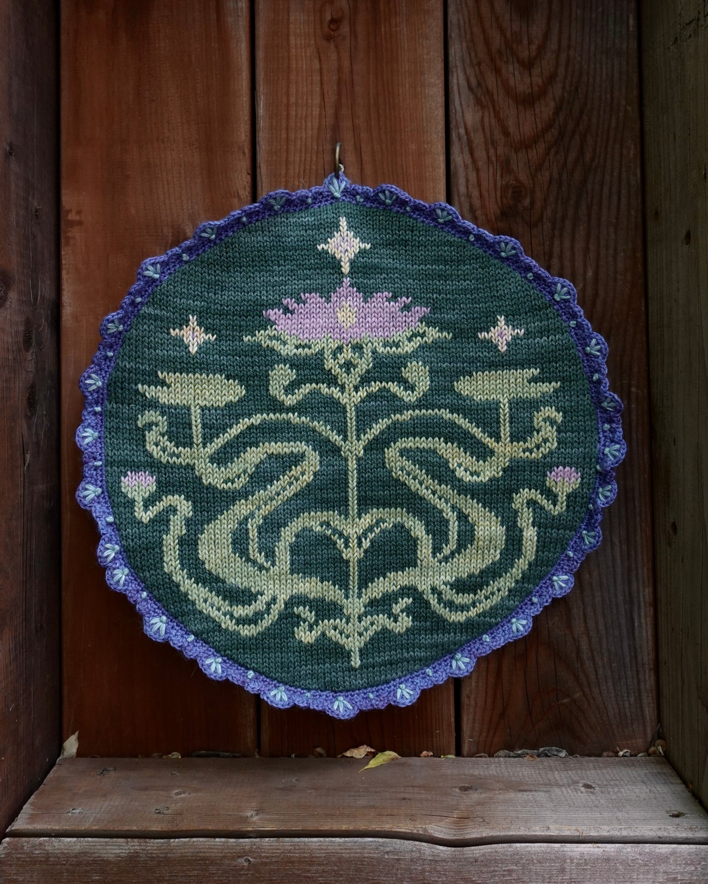 Lotus Oasis Tapestry - PDF Knitting Pattern