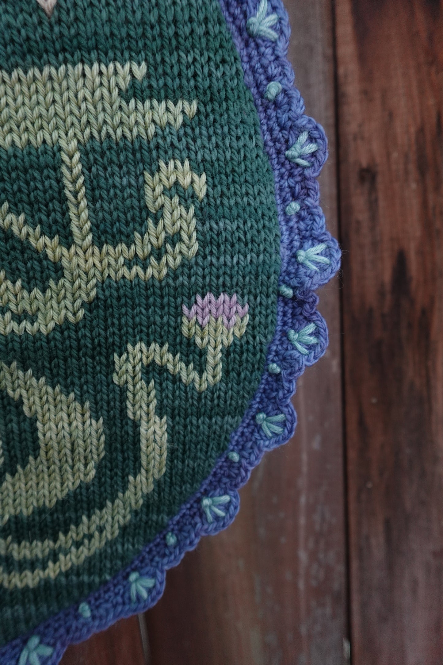 Lotus Oasis Tapestry - PDF Knitting Pattern