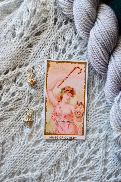 Opalescent Star - Stitch Markers