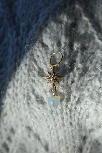 Opalescent Star - Stitch Markers