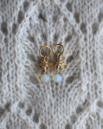 Opalescent Star - Stitch Markers