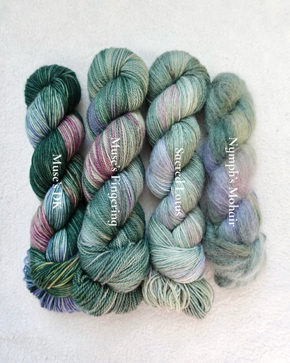 Midnight Oasis - Lotus Oasis Hand Dyed Yarn