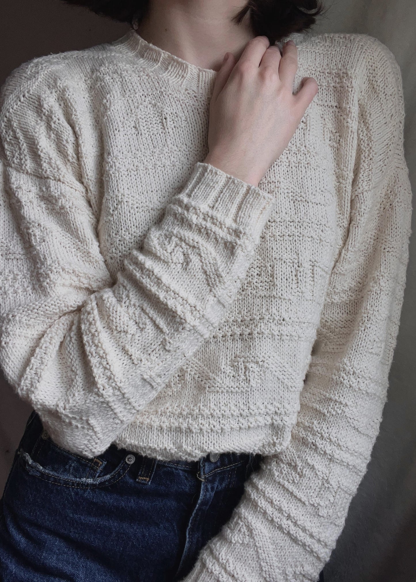 Paris Pearl Sweater - PDF Knitting Pattern